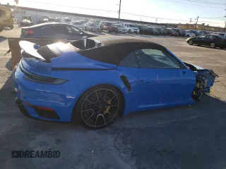 2022 Porsche 911 Turbo S with VIN WP0CD2A94NS260388, listed as a Copart auction lot 76617103 with 2,841 mi miles. Bid and sale history available at carsss.com. Image 3.