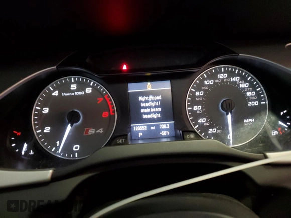 2012 Audi S4 Prestige with VIN WAUKGAFL4CA096898, listed as a Copart auction lot 48524755 with 126,552 mi miles and Non Repairable. Bid and sale history available at carsss.com. Image 9.