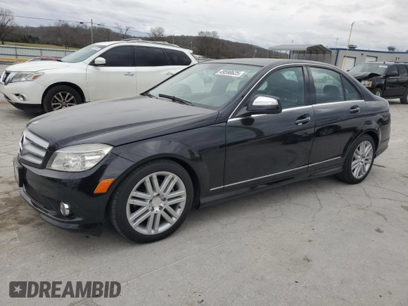 2009 Mercedes-Benz C 300 Sport with VIN WDDGF54X19F227442, listed as a Copart auction lot 49598625 with 55,527 mi miles and Salvage Title. Bid and sale history available at DreamBid. Image 1.