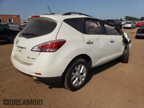 2011 Nissan Murano SL with VIN JN8AZ1MW6BW175548, listed as a Copart auction lot 64271424 with 0 mi miles and Salvage Title. Bid and sale history available at carsss.com. Image 3.
