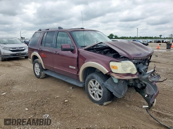 2006 Ford Explorer Eddie Bauer with VIN 1FMEU64E06UB57396, listed as a Copart auction lot 58712495 with 115,746 mi miles and Salvage title. Bid and sale history available at DreamBid. Image 4.