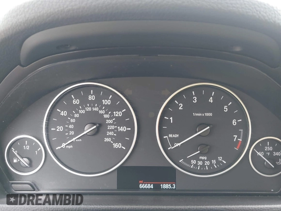 2015 BMW 3 Series 320i with VIN WBA3B1G53FNT07024, listed as a IAAI auction lot 41730253 with 66,684 mi miles. Bid and sale history available at carsss.com. Image 7.