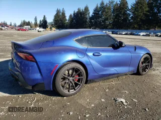 2024 Toyota GR Supra 3.0 with VIN WZ1DB0G08RW065269, listed as a Copart auction lot 44769835 with 3,465 mi miles and Salvage Title. Bid and sale history available at carsss.com. Image 3.