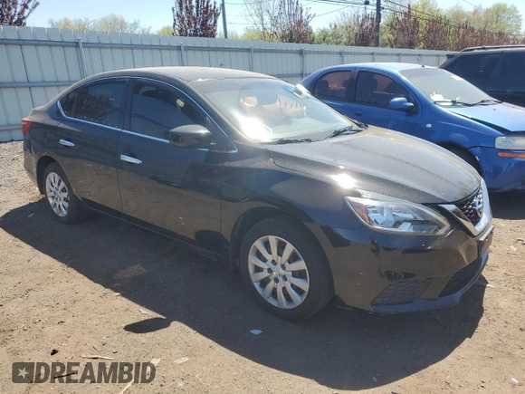 2019 Nissan Sentra S with VIN 3N1AB7AP3KY225415, listed as a Copart auction lot 54830785 with 93,480 mi miles and Salvage title. Bid and sale history available at DreamBid. Image 4.
