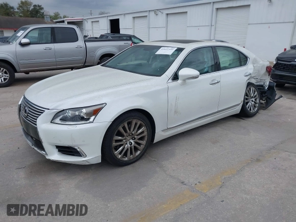 2015 Lexus LS with VIN JTHBL5EF3F5136885, listed as a IAAI auction lot 41611555 with 20,190 mi miles. Bid and sale history available at carsss.com. Image 17.