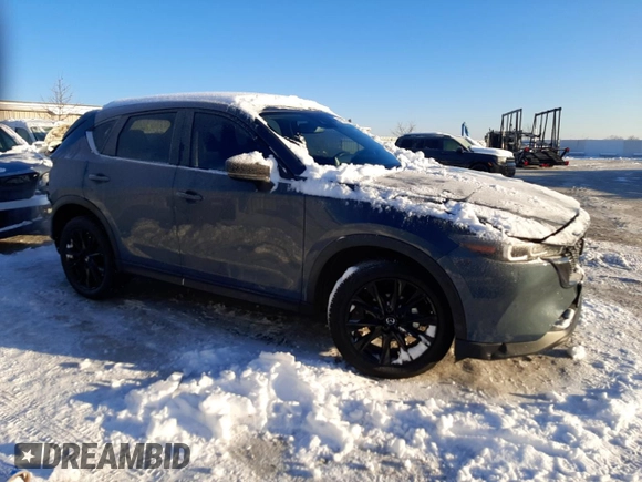 2024 Mazda CX-5 2.5 S Carbon Edition with VIN JM3KFBCMXR0391910, listed as a Copart auction lot 41501835 with 13,335 mi miles and Salvage Title. Bid and sale history available at carsss.com. Image 4.