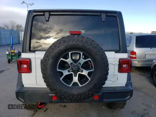 2022 Jeep Wrangler Unlimited Rubicon with VIN 1C4HJXFG5NW116733, listed as a Copart auction lot 79630704 with 50,949 mi miles and Non repairable. Bid and sale history available at DreamBid. Image 6.