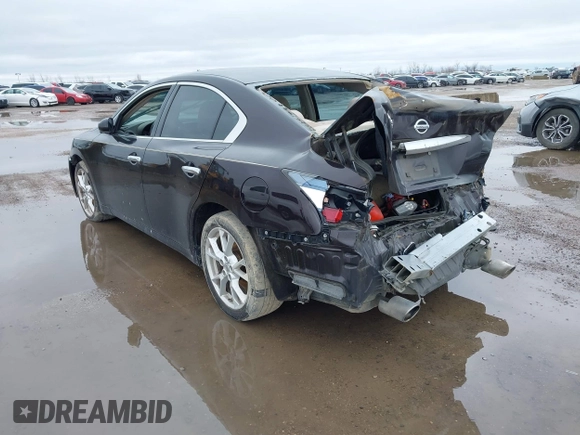 2013 Nissan Maxima SV with VIN 1N4AA5AP1DC843418, listed as a IAAI auction lot 41513744 with 105,881 mi miles and . Bid and sale history available at DreamBid. Image 3.