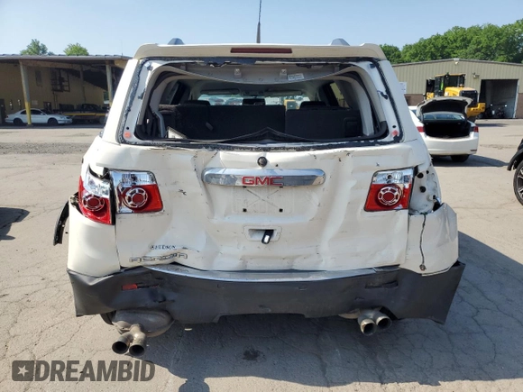2010 GMC Acadia SLT1 with VIN 1GKLRMED6AJ147798, listed as a Copart auction lot 60741275 with 290,279 mi miles and Salvage title. Bid and sale history available at DreamBid. Image 6.