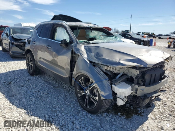 2022 Volvo XC40 Inscription with VIN YV4AC2HL5N2791706, listed as a Copart auction lot 46862785 with 0 mi miles and Salvage Title. Bid and sale history available at carsss.com. Image 4.