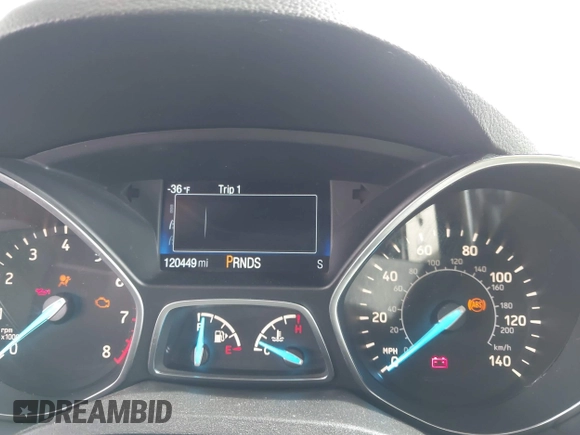 2017 Ford Escape SE with VIN 1FMCU0G99HUB83193, listed as a IAAI auction lot 41777263 with 120,449 mi miles. Bid and sale history available at carsss.com. Image 7.