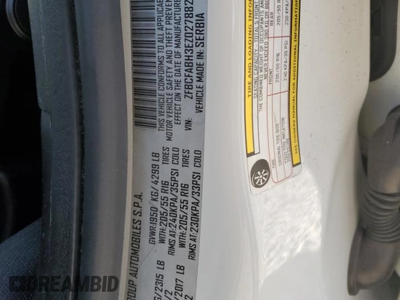 2014 FIAT 500L Easy with VIN ZFBCFABH3EZ027882, listed as a Copart auction lot 75265864 with 52,817 mi miles and Salvage Title. Bid and sale history available at carsss.com. Image 15.