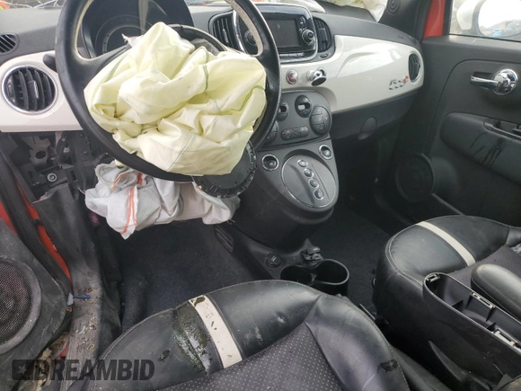 2016 FIAT 500e with VIN 3C3CFFGE0GT180310, listed as a Copart auction lot 87193504 with 43,999 mi miles and Salvage title. Bid and sale history available at DreamBid. Image 8.