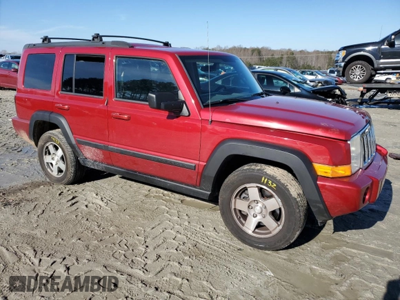 2009 Jeep Commander Sport with VIN 1J8HH48K49C558169, listed as a Copart auction lot 42784775 with 191,488 mi miles and Salvage title. Bid and sale history available at DreamBid. Image 4.