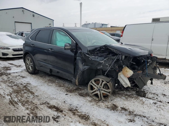 2017 Ford Edge Titanium with VIN 2FMPK4K95HBB65205, listed as a Copart auction lot 42029765 with 0 mi miles and Non Repairable. Bid and sale history available at carsss.com. Image 4.