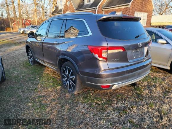 2020 Honda Pilot Touring 8-Passenger with VIN 5FNYF6H93LB022913, listed as a Copart auction lot 50825655 with 10,513 mi miles and Salvage Title. Bid and sale history available at DreamBid. Image 3.
