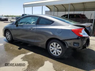 2012 Honda Civic Cpe LX with VIN 2HGFG3B59CH532249, listed as a Copart auction lot 65848414 with 80,214 mi miles and Salvage Title. Bid and sale history available at carsss.com. Image 2.