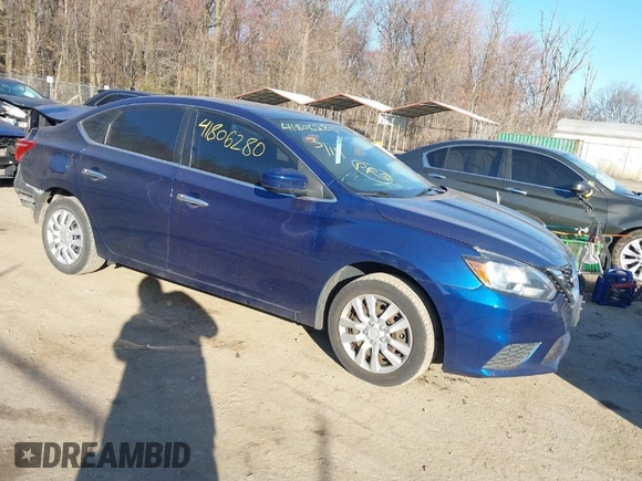 2017 Nissan Sentra S with VIN 3N1AB7AP7HY367176, listed as a IAAI auction lot 41806280 with 101,606 mi miles. Bid and sale history available at carsss.com. Image 1.