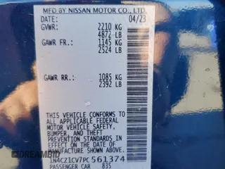 2023 Nissan LEAF SV Plus with VIN 1N4CZ1CV7PC561374, listed as a Copart auction lot 47623055 with 10,572 mi miles and Salvage Title. Bid and sale history available at DreamBid. Image 13.