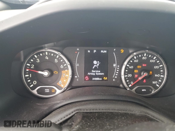 2023 Jeep Renegade (RED) Edition z VIN ZACNJDB17PPP57091, wystawiony jako Copart lot #48048175 z przebiegiem 24 886 mil mil oraz Szkoda całkowita • Salvage title. Historia ofert i sprzedaży dostępna na DreamBid. Obrazek 9.