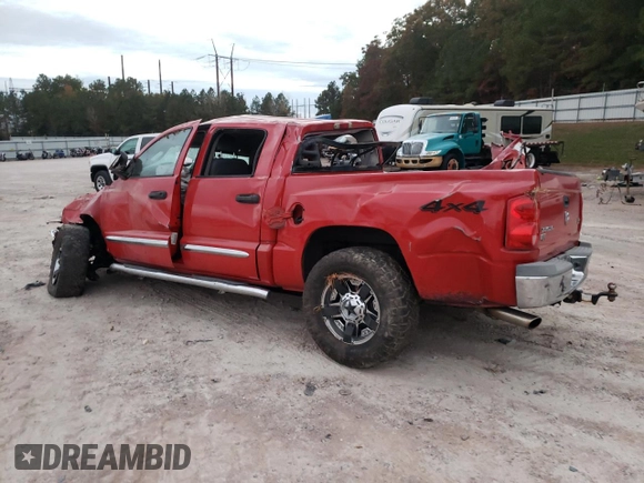 2005 Dodge Dakota Laramie with VIN 1D7HW58N55S194962, listed as a Copart auction lot 78866464 with Not Provided miles and Salvage Title. Bid and sale history available at DreamBid. Image 2.