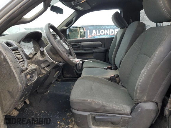 2021 Ram 2500 Tradesman with VIN 3C6MR5AJ0MG558726, listed as a Copart auction lot 46587075 with 35,422 mi miles and Salvage Title. Bid and sale history available at carsss.com. Image 7.