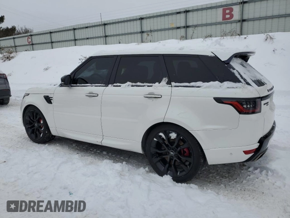 2021 Land Rover Range Rover Sport HST with VIN SALWS2RU5MA755546, listed as a Copart auction lot 45154405 with 44,813 mi miles and Clean Title. Bid and sale history available at carsss.com. Image 2.