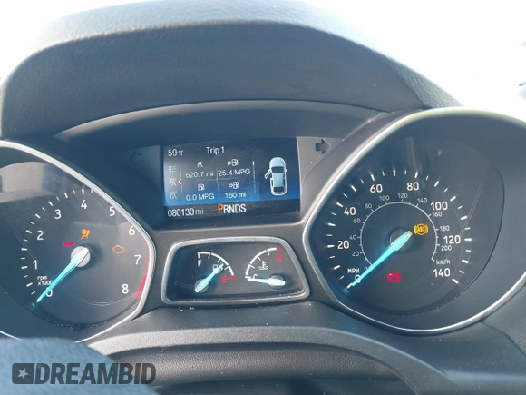 2018 Ford Escape S with VIN 1FMCU0F74JUA33207, listed as a IAAI auction lot 42051496 with 80,130 mi miles. Bid and sale history available at carsss.com. Image 7.