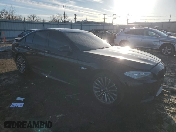 2013 BMW 5 Series 535i xDrive with VIN WBAFU7C52DDU68984, listed as a Copart auction lot 46117455 with 133,774 mi miles and Salvage Title. Bid and sale history available at carsss.com. Image 4.