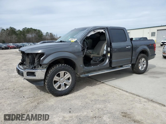 2018 Ford F-150 XL with VIN 1FTEW1EG1JFA92296, listed as a Copart auction lot 45866275 with 165,015 mi miles and Clean Title. Bid and sale history available at carsss.com. Image 1.