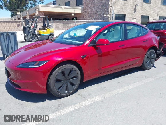 2025 Tesla Model 3 Long Range with VIN 5YJ3E1EA6SF917745, listed as a IAAI auction lot 42533673 with 7,305 mi miles and . Bid and sale history available at DreamBid. Image 19.