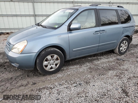 2009 Kia Sedona with VIN KNDMB133296298360, listed as a Copart auction lot 84621084 with 65,259 mi miles and Salvage Title. Bid and sale history available at carsss.com. Image 1.
