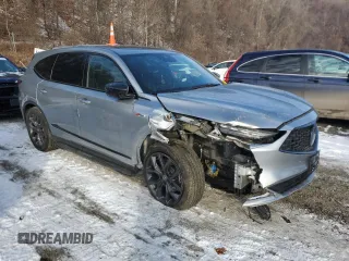2024 Acura MDX w/A-Spec Package with VIN 5J8YE1H02RL000044, listed as a Copart auction lot 84683394 with 11,038 mi miles and Salvage Title. Bid and sale history available at carsss.com. Image 4.