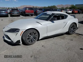 2022 Toyota Supra 2.0 with VIN WZ1DB2C09NW048072, listed as a Copart auction lot 57141945 with Not provided miles and Salvage title. Bid and sale history available at DreamBid. Image 1.