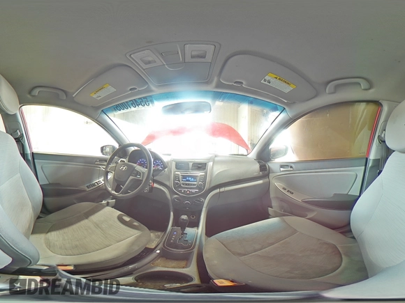 2015 Hyundai Accent GS with VIN KMHCT5AE8FU220916, listed as a Copart auction lot 55461005 with 197,811 mi miles and Salvage Title. Bid and sale history available at carsss.com. Image 14.