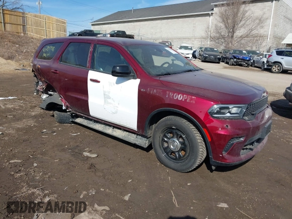 2024 Dodge Durango Special Service with VIN 1C4SDJFT7RC100760, listed as a IAAI auction lot 41784948 with 7,265 mi miles and . Bid and sale history available at DreamBid. Image 1.