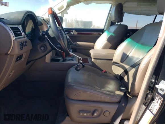 2013 Lexus GX 460 with VIN JTJBM7FX6D5055679, listed as a Copart auction lot 42048255 with 110,491 mi miles and Salvage title. Bid and sale history available at DreamBid. Image 7.