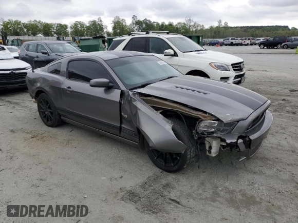 2014 Ford Mustang GT with VIN 1ZVBP8CF3E5211722, listed as a Copart auction lot 52608395 with 139,725 mi miles and Salvage title. Bid and sale history available at DreamBid. Image 4.