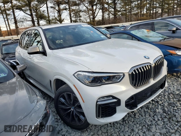 2020 BMW X5 M50i with VIN 5UXJU4C02LLE45422, listed as a Copart auction lot 44119775 with 60,241 mi miles and Salvage Title. Bid and sale history available at DreamBid. Image 4.