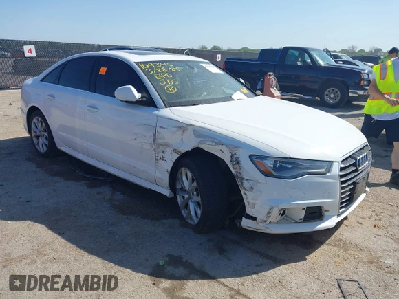 2018 Audi A6 Premium with VIN WAUC8AFC0JN098123, listed as a IAAI auction lot 41990057 with 1 mi miles. Bid and sale history available at carsss.com. Image 1.