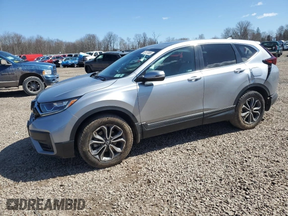 2021 Honda CR-V EX with VIN 2HKRW2H52MH627258, listed as a Copart auction lot 53127085 with 52,127 mi miles and Salvage Title. Bid and sale history available at carsss.com. Image 1.