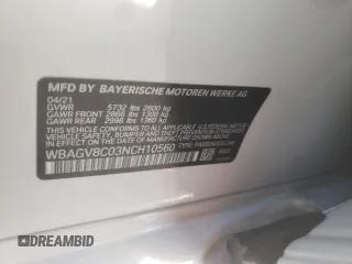 2022 BMW 8 Series M850i z VIN WBAGV8C03NCH10560, wystawiony jako Copart lot #44026465 z przebiegiem 21 292 mil mil oraz Szkoda całkowita • Salvage title. Historia ofert i sprzedaży dostępna na DreamBid. Obrazek 13.