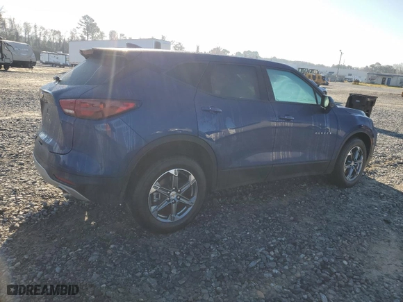2023 Chevrolet Blazer LT with VIN 3GNKBHR44PS155586, listed as a Copart auction lot 46690095 with 42,831 mi miles and Salvage Title. Bid and sale history available at carsss.com. Image 3.