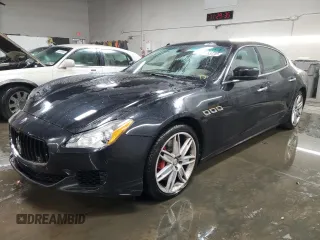 2014 Maserati Quattroporte GTS z VIN ZAM56PPA9E1073134, wystawiony jako Copart lot #82753734 z przebiegiem 10 582 mil mil oraz Szkoda całkowita • Salvage title. Historia ofert i sprzedaży dostępna na DreamBid. Obrazek 1.