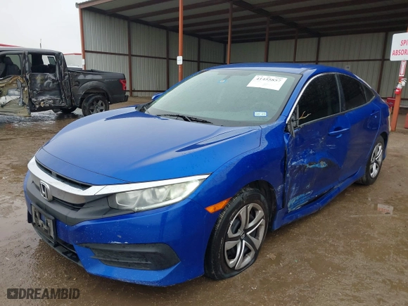 2018 Honda Civic Sedan LX with VIN 2HGFC2F5XJH517952, listed as a IAAI auction lot 41455857 with 171,093 mi miles. Bid and sale history available at carsss.com. Image 17.
