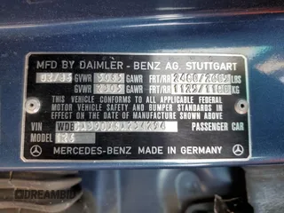 1986 Mercedes-Benz 560 with VIN WDBCA39DXGA234294, listed as a Copart auction lot 45984235 with 90,933 mi miles and Clean Title. Bid and sale history available at DreamBid. Image 12.
