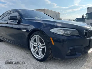 2013 BMW 5 Series 535i with VIN WBAFR7C59DC828145, listed as a Copart auction lot 65289845 with 165,259 mi miles and Clean title. Bid and sale history available at DreamBid. Image 1.