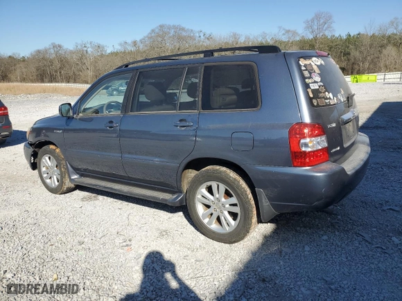 2006 Toyota Highlander Hybrid with VIN JTEEW21A160016753, listed as a Copart auction lot 47568885 with 240,228 mi miles and Salvage Title. Bid and sale history available at carsss.com. Image 2.