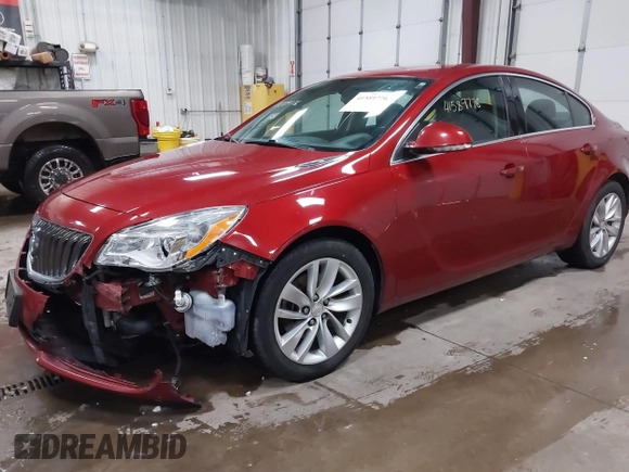 2015 Buick Regal with VIN 2G4GK5EX7F9201786, listed as a IAAI auction lot 41589776 with 130,669 mi miles. Bid and sale history available at carsss.com. Image 17.