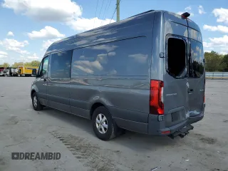 2021 Mercedes-Benz Sprinter Cargo with VIN W1W4ECHY2MT057677, listed as a Copart auction lot 70552843 with 52,530 mi miles and . Bid and sale history available at carsss.com. Image 2.